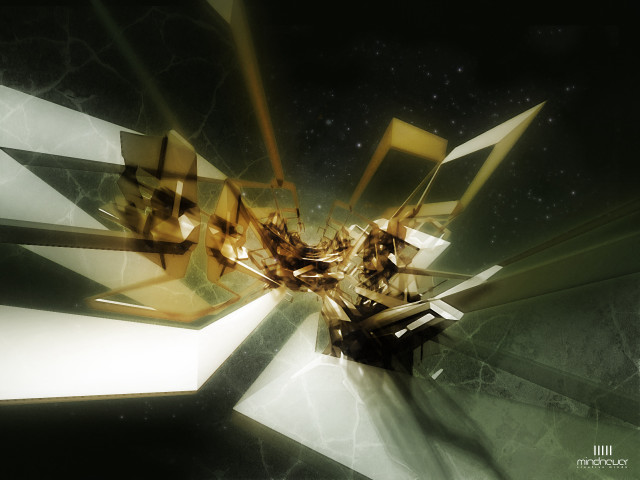 Futuristic structure star black background #3 free wallpaper - medium preview image