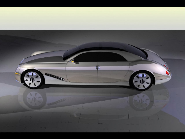 Car black white reflection floor free wallpaper - medium preview image