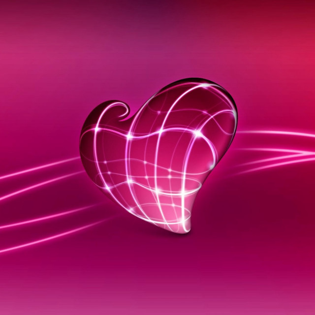 Heart pink wave heart video free wallpaper - medium preview image