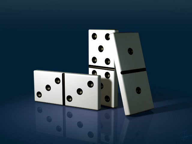 Dices on table blue black free wallpaper - medium preview image
