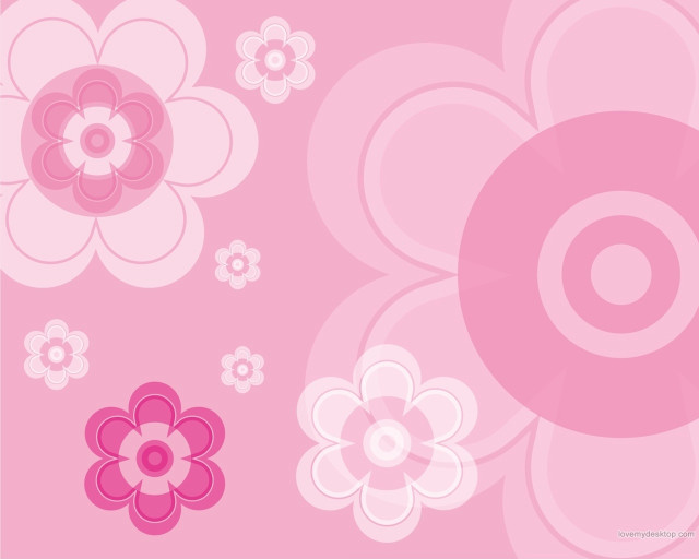 Pink flower background white pink free wallpaper - medium preview image