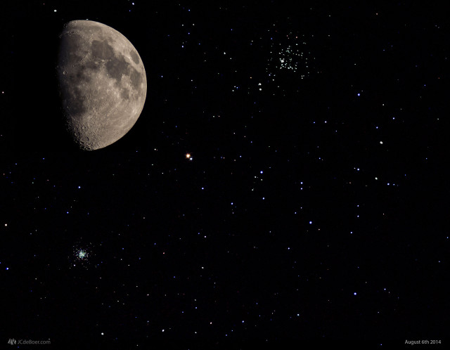 Full moon stars night sky free wallpaper - medium preview image