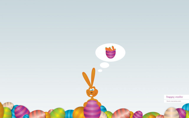 Bunny eggs easter happy candy free wallpaper - medium preview image