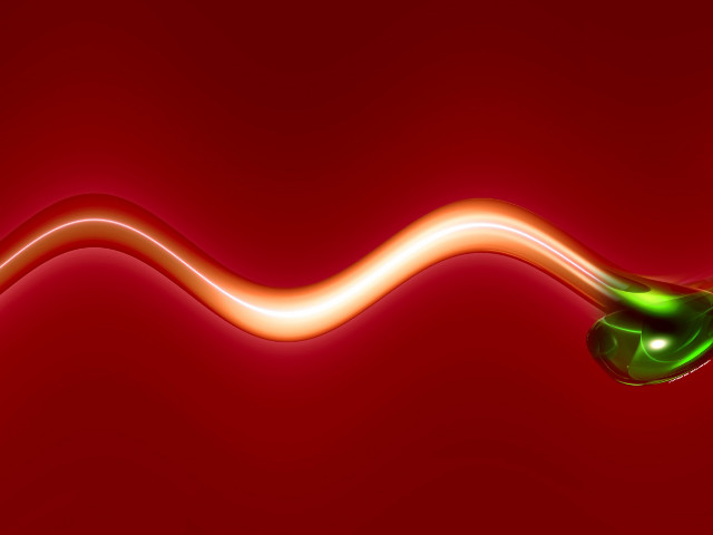 Red background green apple red #2 free wallpaper - medium preview image