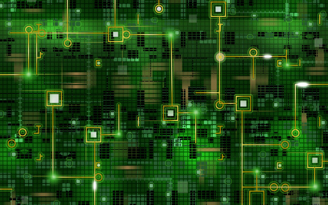 Green yellow background squares circles #4 free wallpaper - medium preview image
