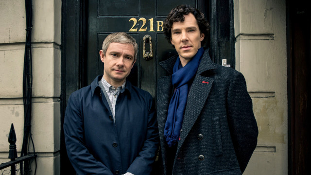 Two men door number blue free wallpaper - medium preview image