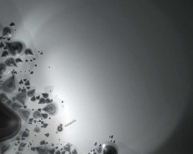 Bubbles black white photo air free wallpaper - medium preview image
