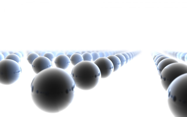 Group balls row white background free wallpaper - medium preview image