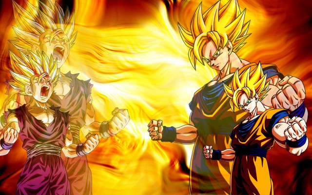 Dragon ball fight flames smoke #2 free wallpaper - medium preview image