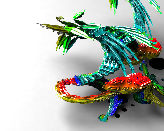 Colorful sculpture bird wings legs #3 free wallpaper - medium preview image