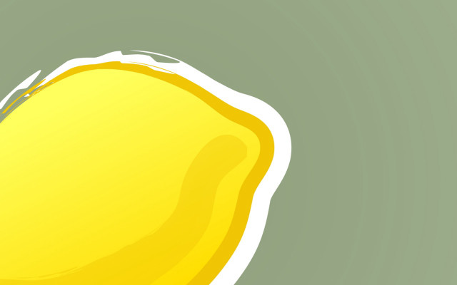 Yellow lemon green background white #2 free wallpaper - medium preview image