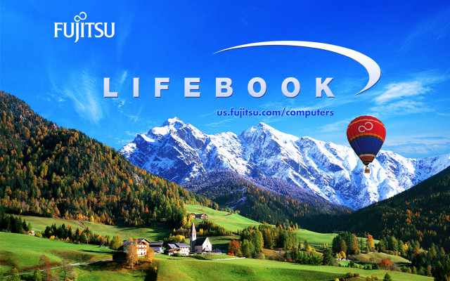 Hot air balloon mountain range free wallpaper - medium preview image
