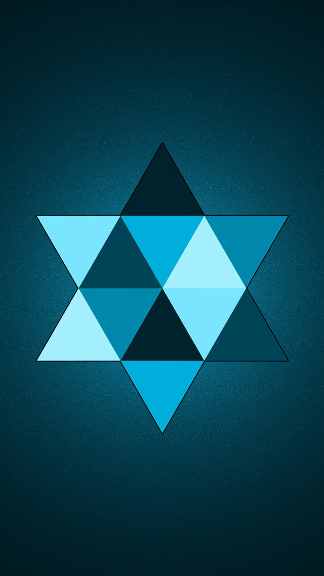 Blue black abstract star david free wallpaper - medium preview image