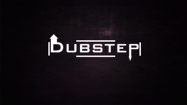 Dark background white dubstep logo free wallpaper - medium preview image