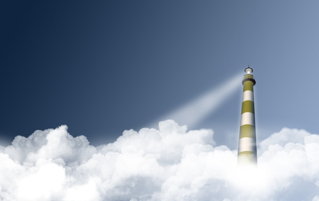 Tall tower light beam sky free wallpaper - medium preview image