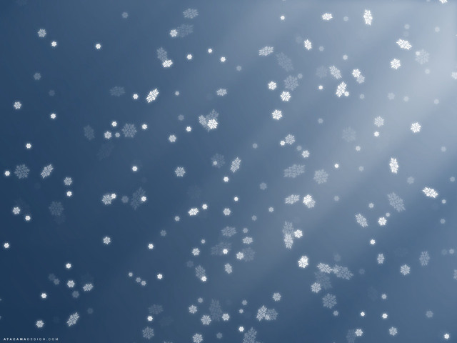 Blue background snowflakes sunny clouds free wallpaper - medium preview image