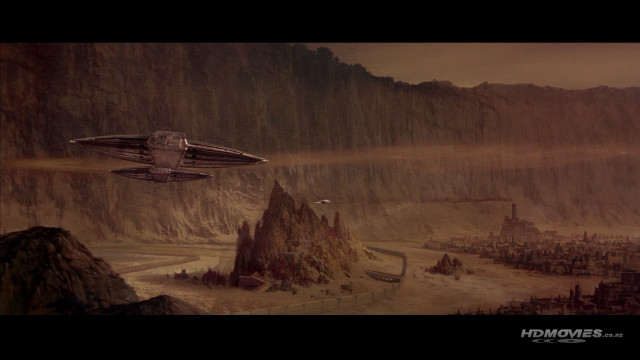 Star wars fighter mountains town free wallpaper - medium preview image