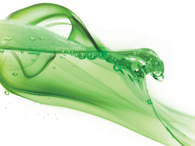 Green liquid swirls white background free wallpaper - medium preview image