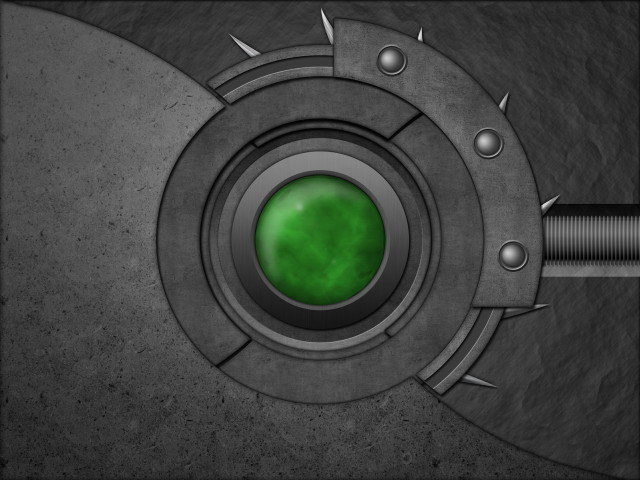 Metal green light rod ambient free wallpaper - medium preview image