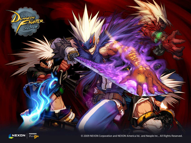 Video game characters red background free wallpaper - medium preview image