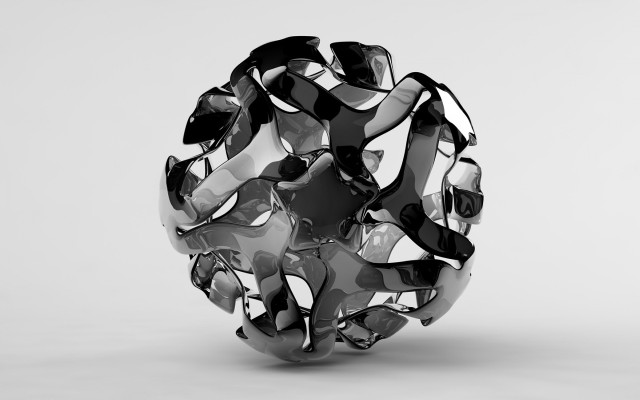 Glass ball monochrome shadow gradient free wallpaper - medium preview image