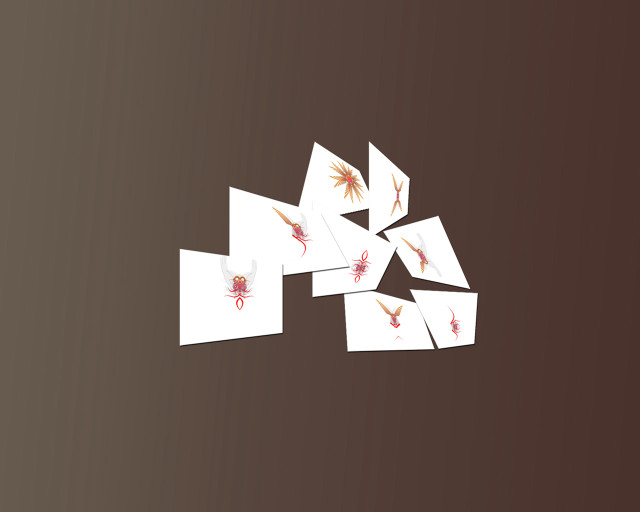 Cards table brown background red #3 free wallpaper - medium preview image