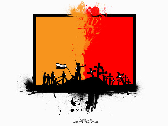 Hill flag silhouette red blood free wallpaper - medium preview image