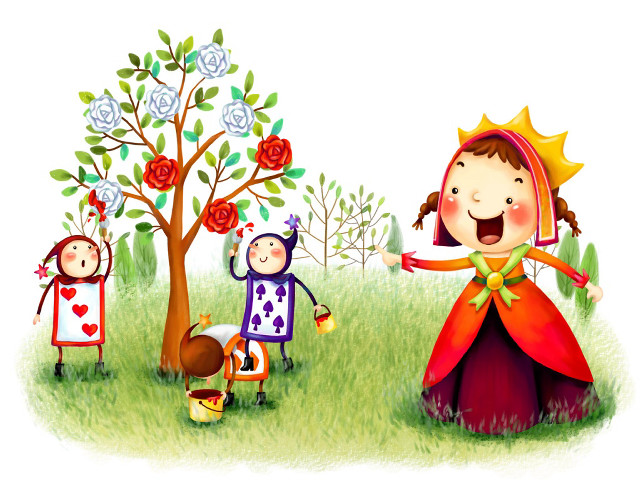 Little girl red dress tree #3 free wallpaper - medium preview image