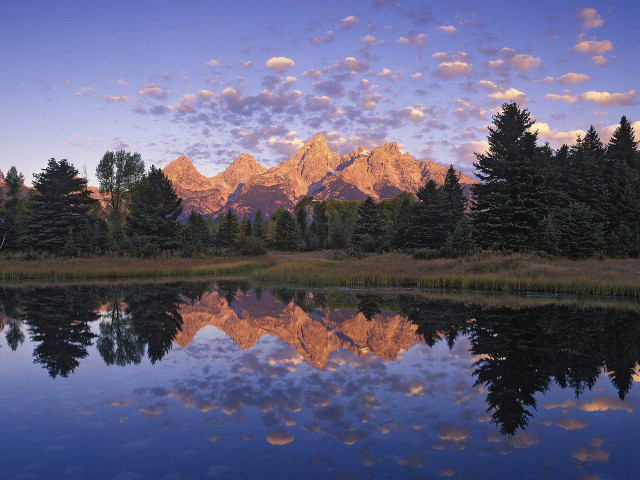 Mountain range lake sunset blue #4 free wallpaper - medium preview image