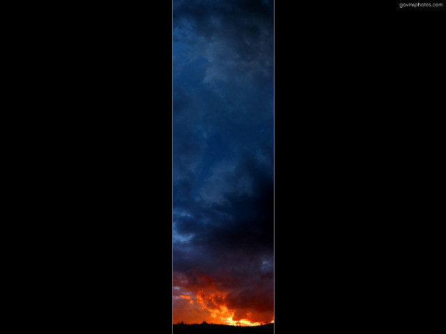 Tall tower clock night sky #2 free wallpaper - medium preview image