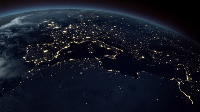 Earth night cities lights visible free wallpaper - medium preview image