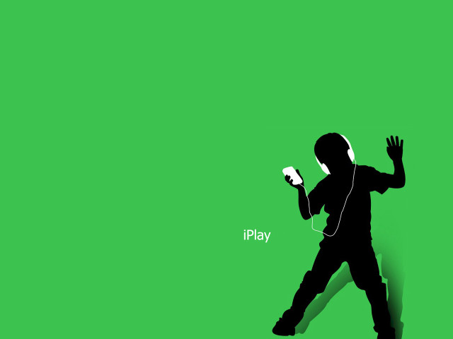 Man playing cell phone headphones free wallpaper - medium preview image