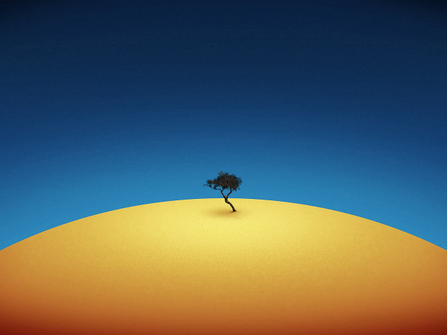 Lone tree hill blue sky #2 free wallpaper - medium preview image