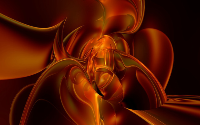 Orange yellow flower black background #3 free wallpaper - medium preview image