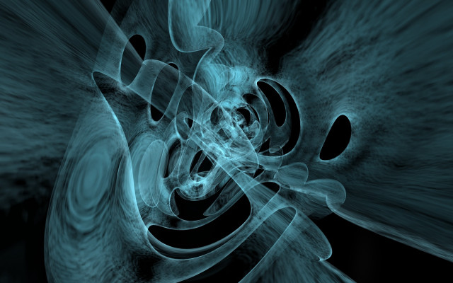 Blue flower black background white #3 free wallpaper - medium preview image