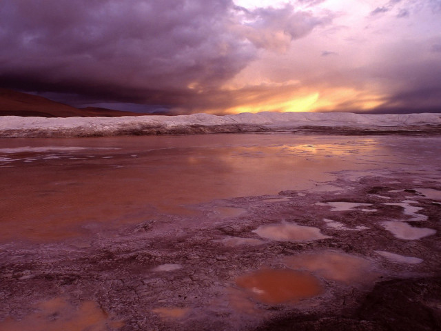 Water sky clouds beach rocks #2 free wallpaper - medium preview image