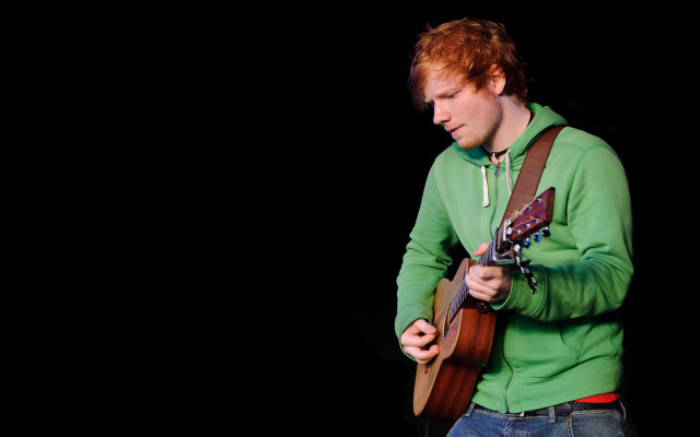 Man green shirt guitar hoodie free wallpaper - medium preview image