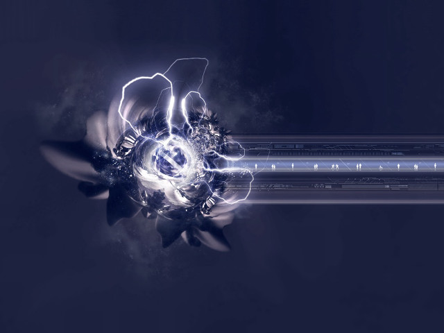 Flower lightning effect petals computer free wallpaper - medium preview image