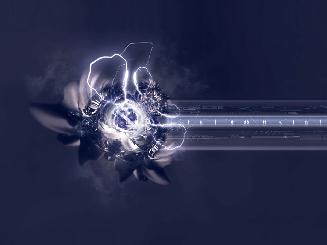 Flower lightning effect petals computer #4 free wallpaper - medium preview image