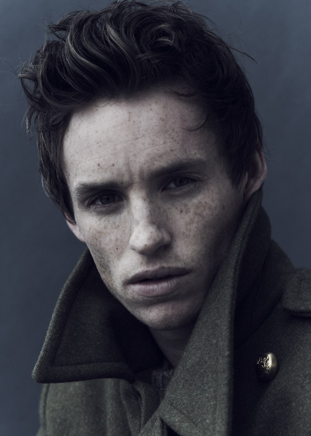 Man freckled hair pea coat free wallpaper - medium preview image
