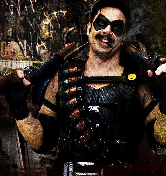 Man costume gun smoking cigarette free wallpaper - medium preview image