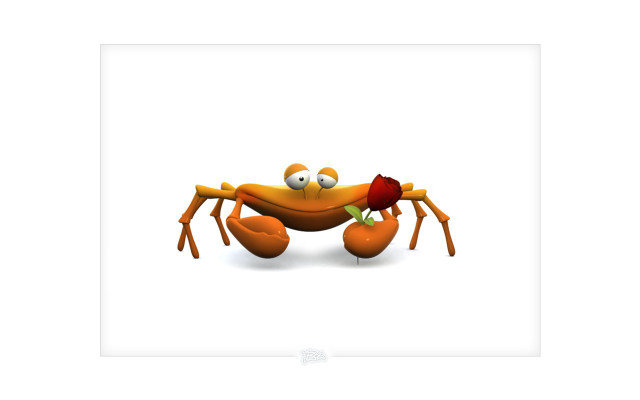 Crab rose mouth eyes back free wallpaper - medium preview image