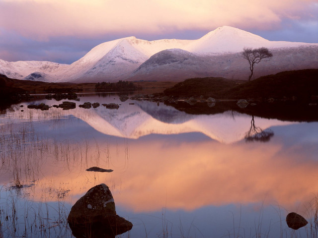 Mountain range lake rocks trees #2 free wallpaper - medium preview image
