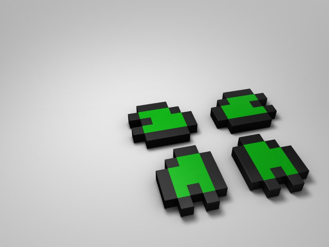 Black green squares group with free wallpaper - medium preview image