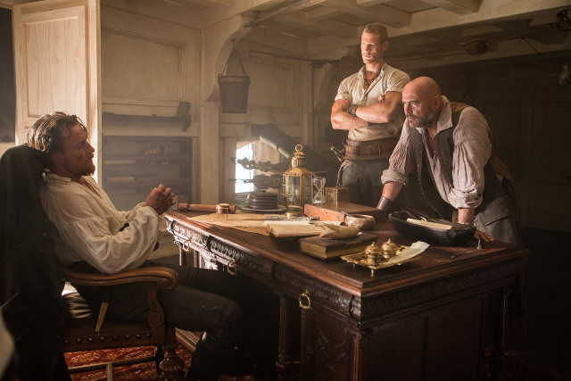 Men sitting around table room free wallpaper - medium preview image