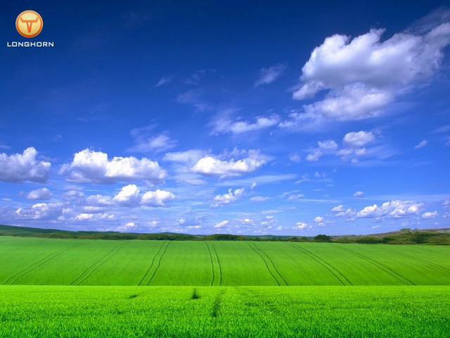 Green field blue sky clouds #3 free wallpaper - medium preview image