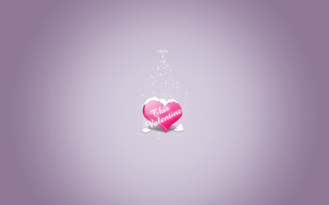 Pink heart message purple background free wallpaper - medium preview image