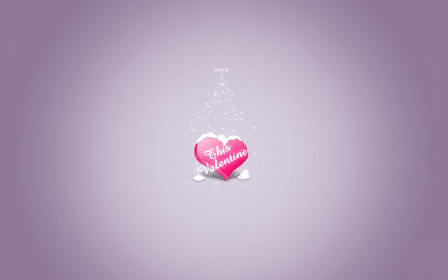 Pink heart message purple background #2 free wallpaper - medium preview image