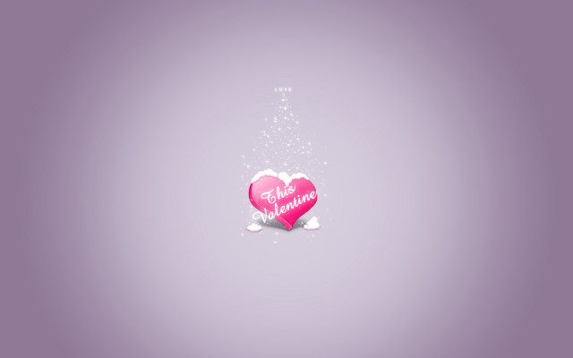 Pink heart message purple background #3 free wallpaper - medium preview image