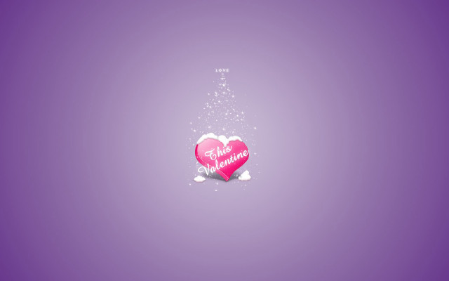 Pink heart message purple background #4 free wallpaper - medium preview image